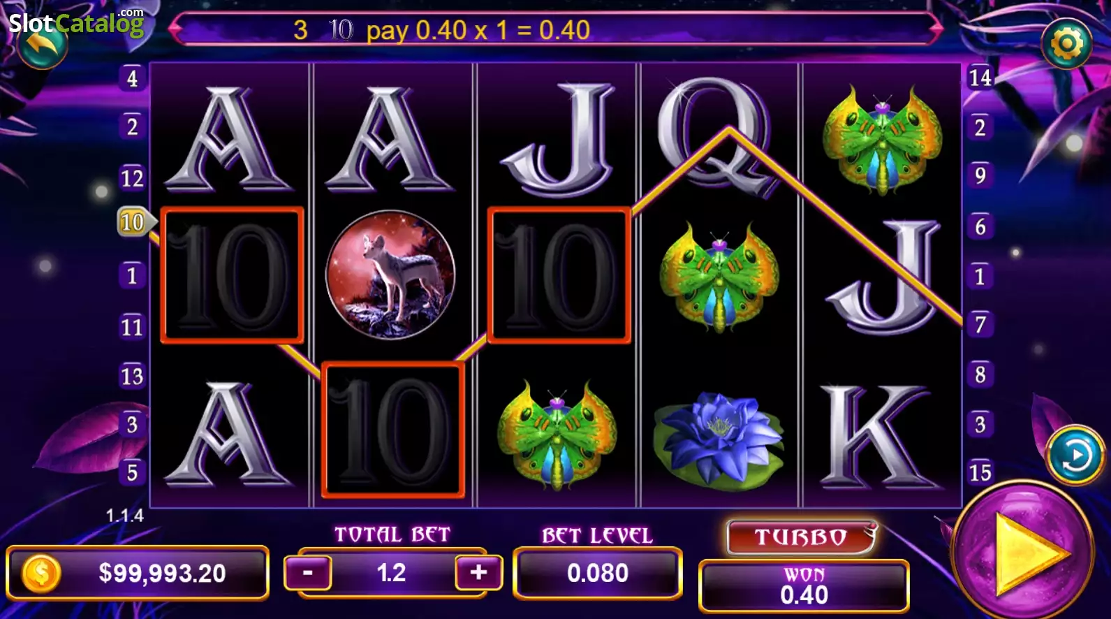 Panther Moon 918Kiss slot game screen